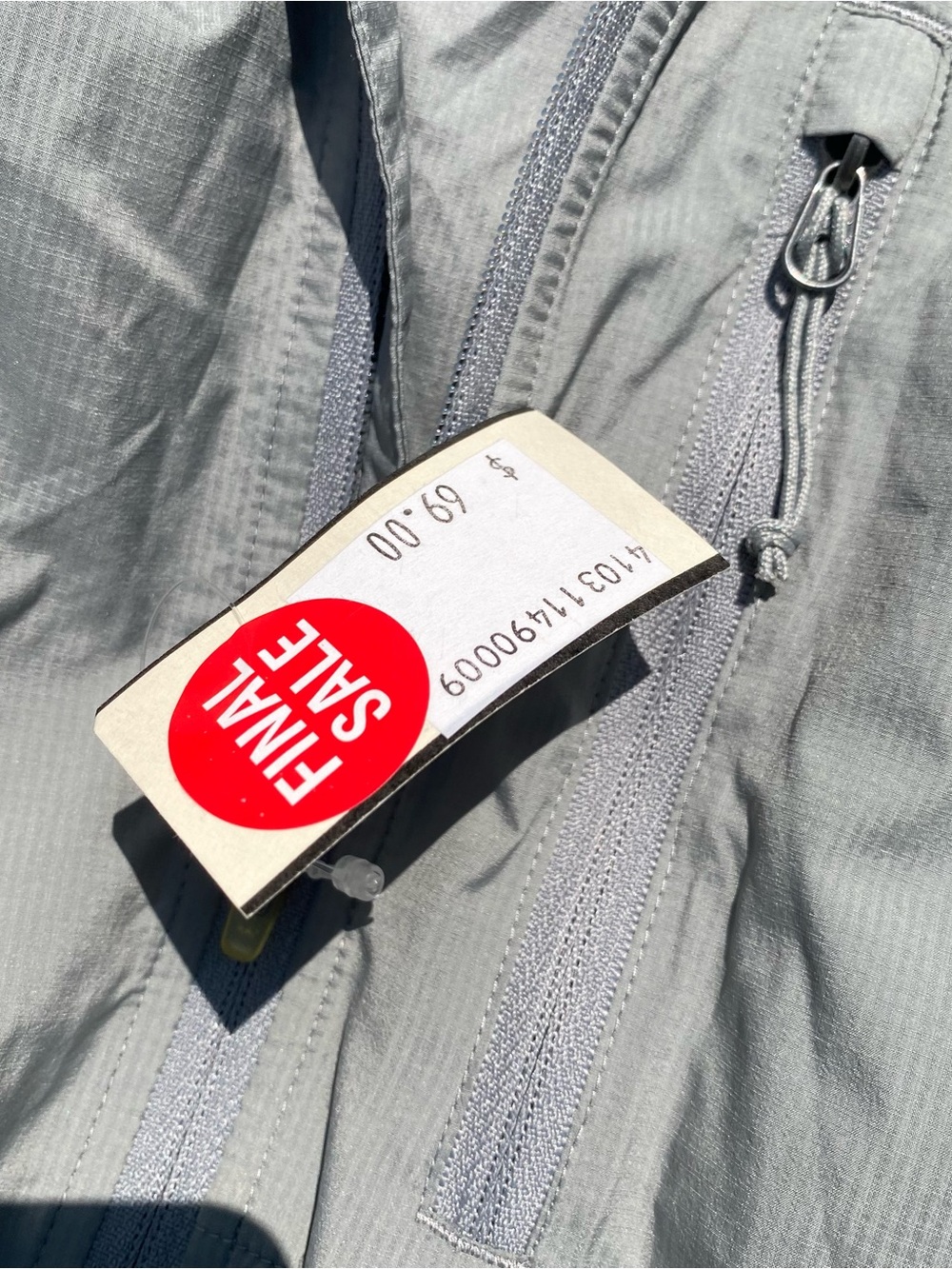 Eastern Mountain Sports Light Gray Hooded Shirt Jacket - Picture 5 of 11